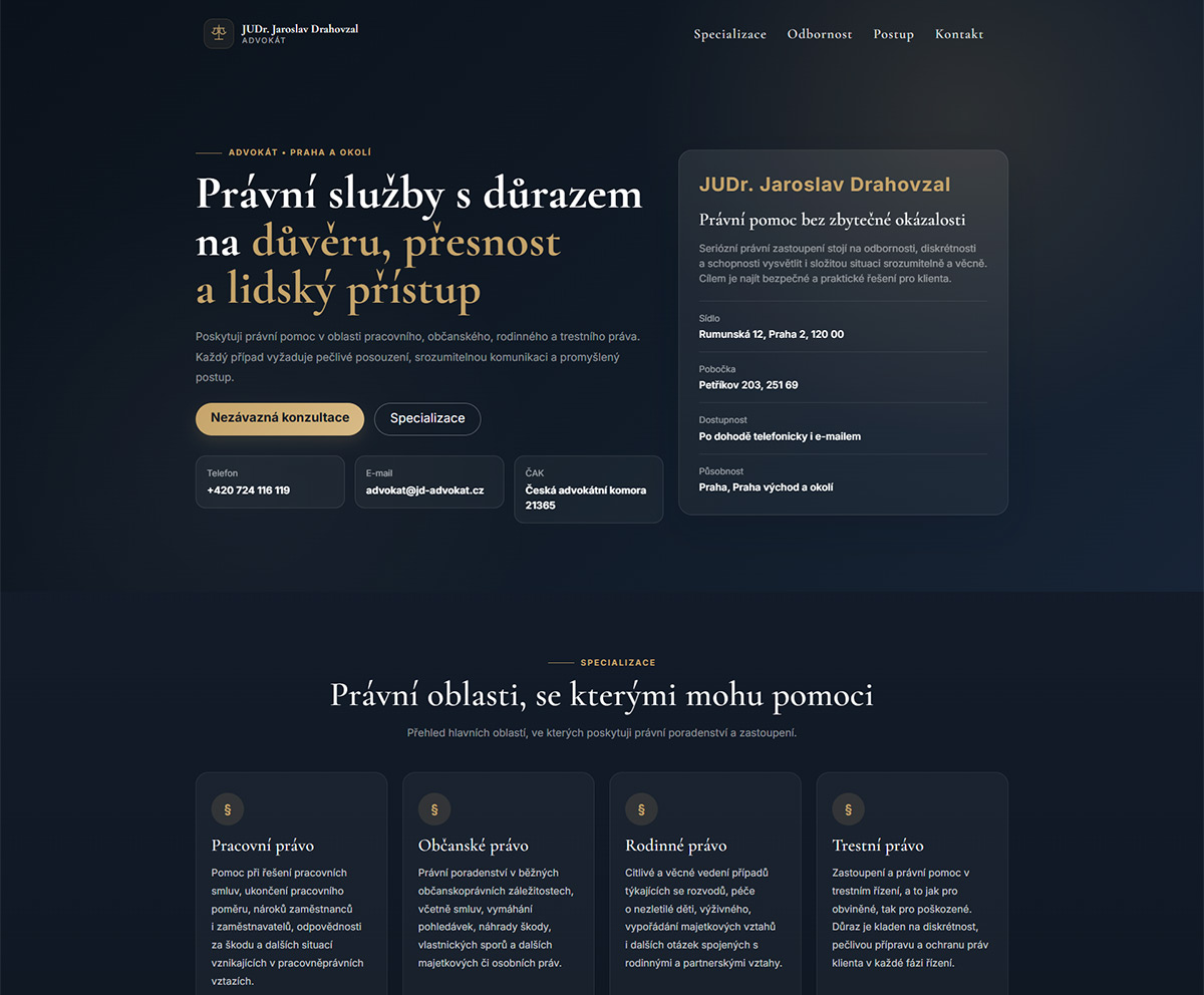 Náhled webu jd-advokat.cz