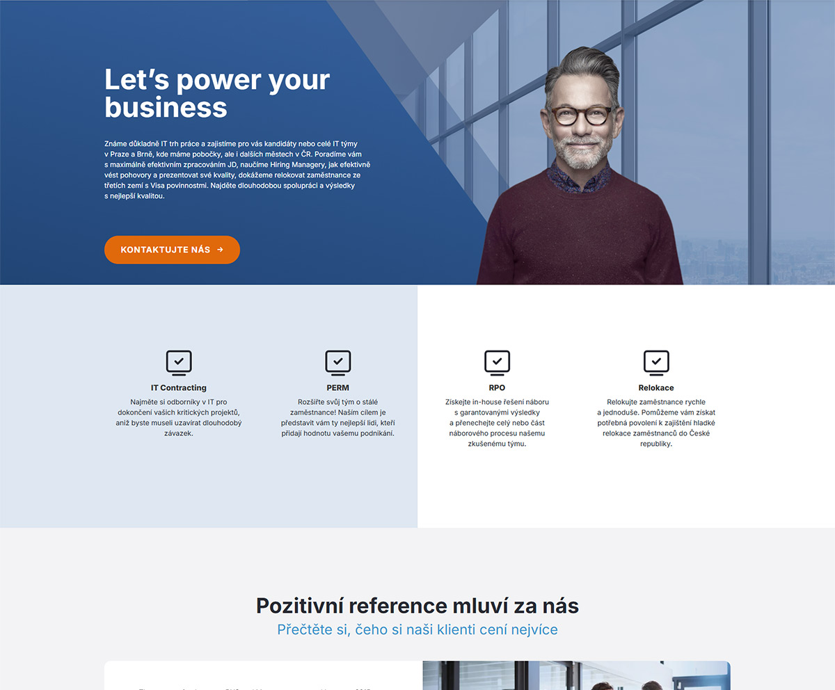 Business / hiring solution landing page